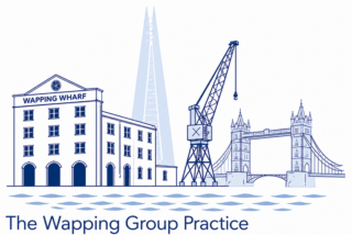 The Wapping Group Practice logo and homepage link